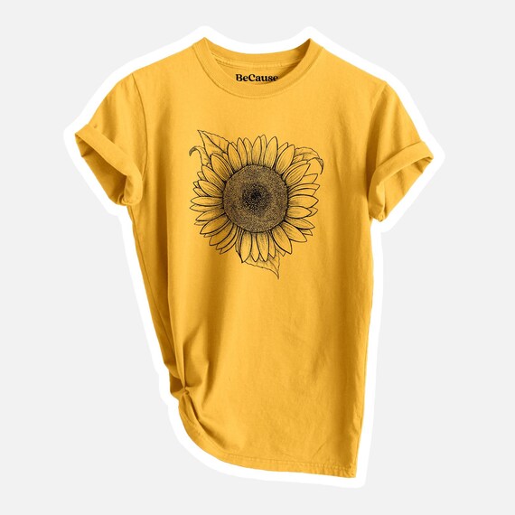 Lemon Queen Sunflower T-shirt - Unisex 100% Organic Cotton