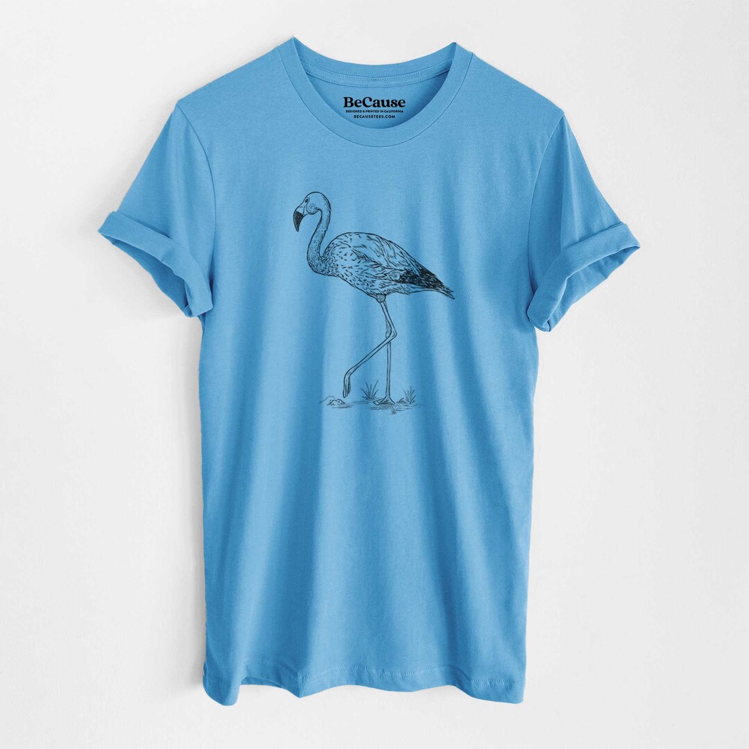 Andean Flamingo T-shirt - Lightweight Unisex 100% Cotton - Flamingo Tee ...
