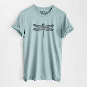 Dragonfly T-shirt - Unisex 100% Cotton - Dragonfly Shirt, Earth Shirt, Insect gift, hand drawn art