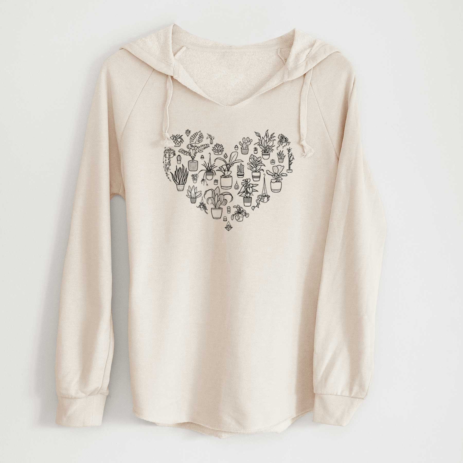 Plant Heart Hoodie - Women's Wave Wash Fleece Pullover - Etsy