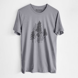 Evergreen Hemlock Forest T-Shirt – Hand-Drawn Nature Tee