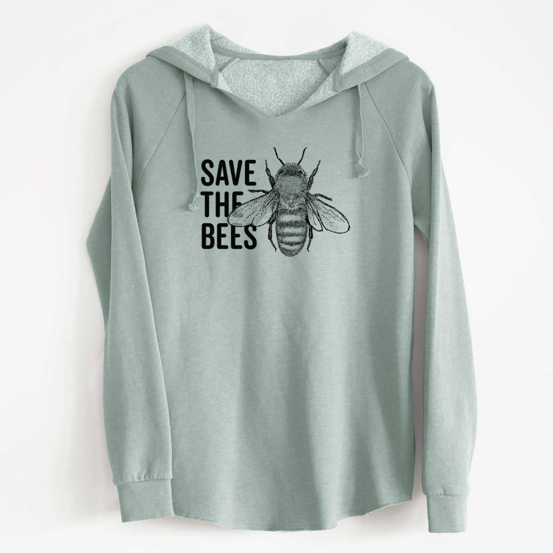 Save the Honey Bees Sweatshirt Hoodie Nature Inspired Hand 