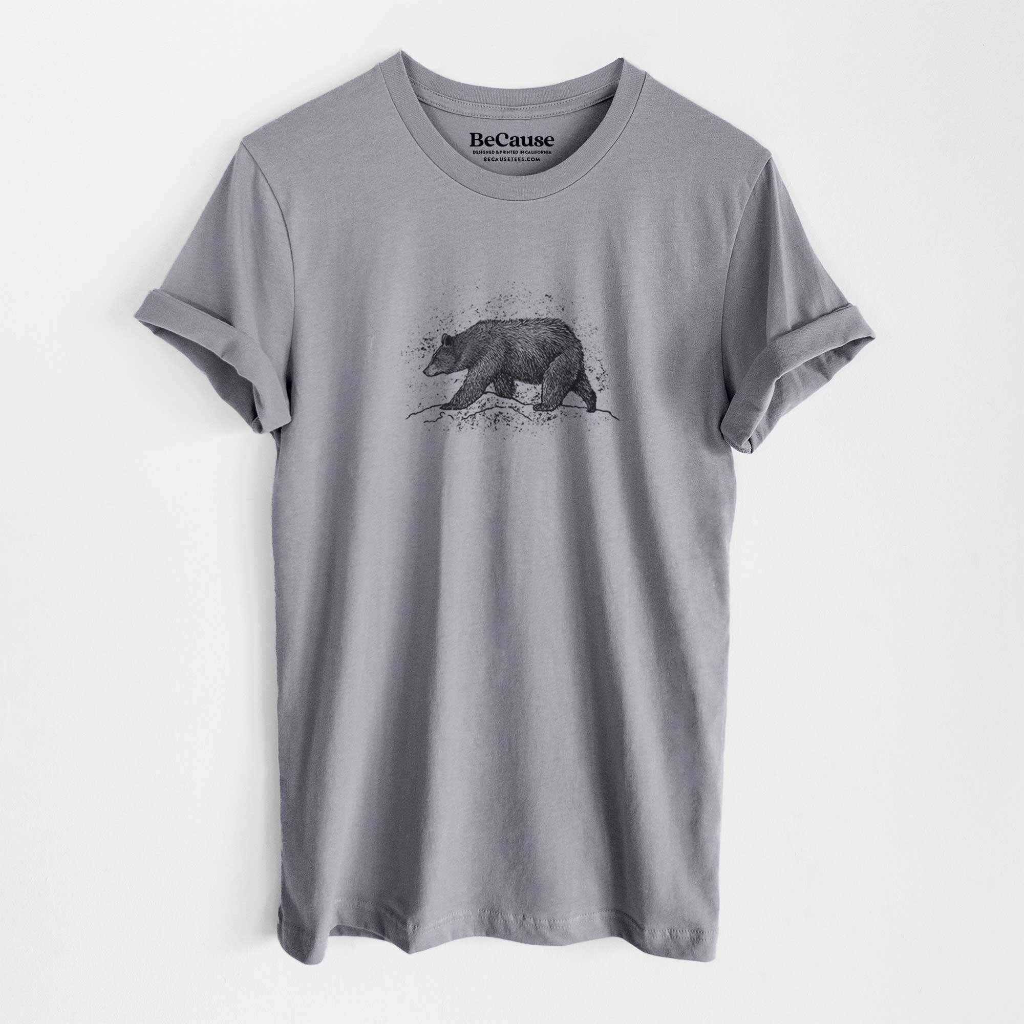 Black Bear T-shirt - Lightweight Unisex 100% Cotton