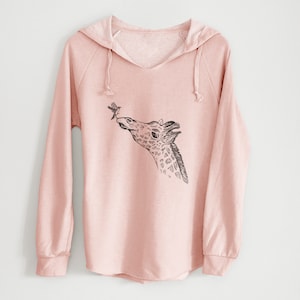 Giraffe Hoodie - Women's Cali Wave Wash Pullover, Nature Inspired