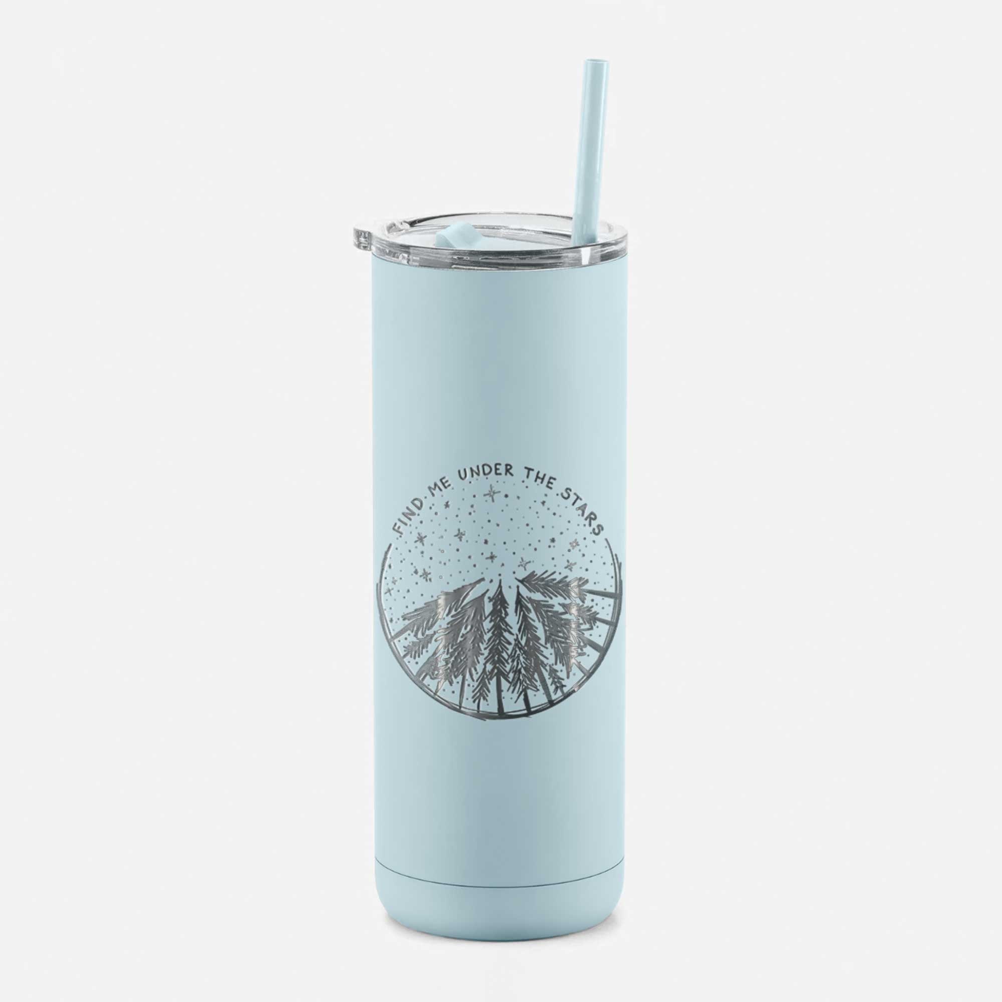 Find Me Under the Stars Insulated Metal Skinny Tumbler Etsy