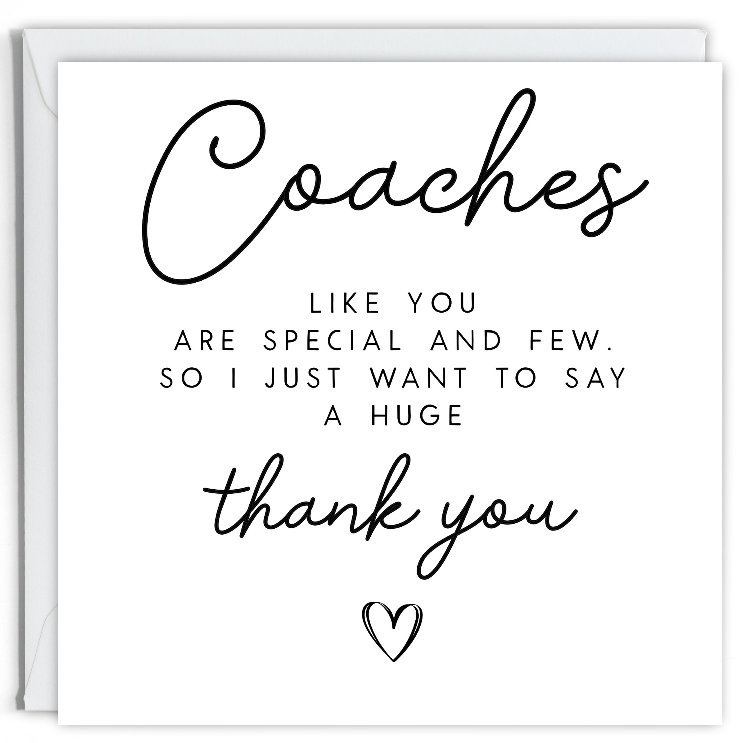 Thanks Coach Rugby Coach Thank You Card - Coaches Like You Are Special and Few - Tennis ...