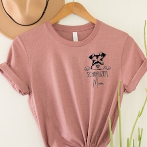 Schnauzer Mom Dog Mom Bella+Canvas Unisex Jersey Short Sleeve Tee | The Nothin' Farm