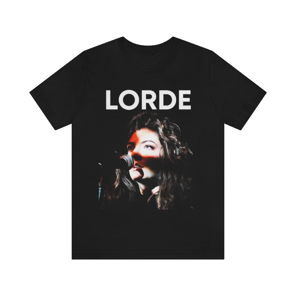 Lorde Unisex Crew Neck T-Shirt / Music Merch / Lorde Graphic T Shirt