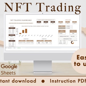 NFT Trading Spreadsheet for Opensea Google Sheets (Brown)