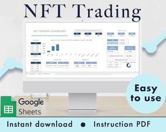 Foglio di calcolo del trading NFT per Fogli Google Opensea (blu)