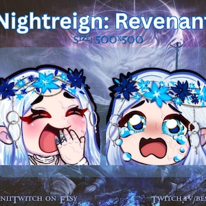 Nightreign Revenant &quot;Laughing&quot; and &quot;Crying&quot; emotes for Twitch, Discord, Tiktok, 2 in 1