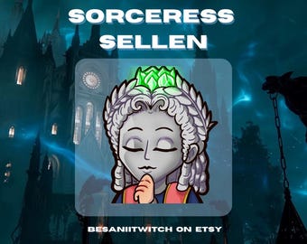 Elden Ring: Sorceress Sellen “think” Emote for Twitch, Discord