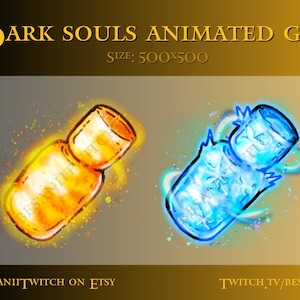 2 Dark Souls animated GIFs &quot;Flasks&quot; for Twitch, Discord, etc