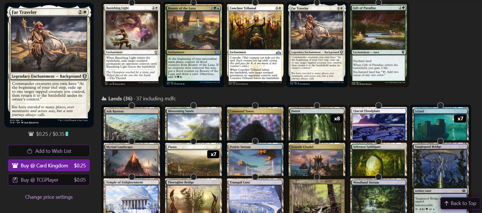 Commander / EDH Deck Roon of the Hidden Realm - Etsy