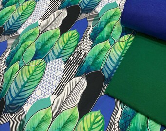 Vintage Leaves Upholstery Fabric by yard, Fabric for bags, tablecloth, curtains, cushions, upholstery, home textile fabric, green fabric