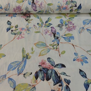Birds  Upholstery Fabric By Yard,  Fabric for bags, chair, sofa, bench, curtain, cushion, home textile fabric, water repellent