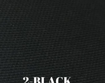 Cotton Duck Canvas Fabric, Solid colors indoor, outdoor upholstery fabric, by the yard, White, Black,Brown,Gray, Water oil repellent