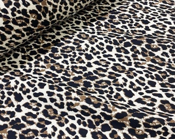 Leopar Print Cotton Canvas Animal Upholstery Fabric By Yard, Fabric for bags, chair, sofa, bench, curtain, cushion,  home textile fabric
