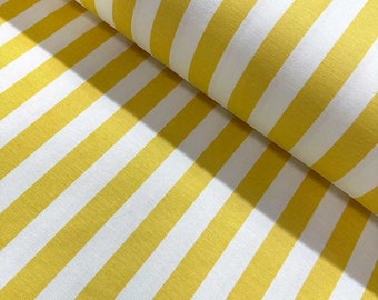Gestreepte waterafstotende canvasstof, bekledingsstof op maat gesneden