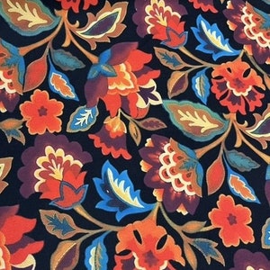 Tela estampada Vintage Clove cortada a medida, Tela para bolsos, manteles, cortinas, cojines, tapicería, tela textil para el hogar, tela botánica