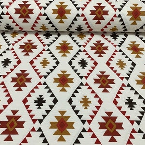 Ikat Kilim Upholstery Fabric By Yard, Etnic Fabric for chair,sofa, bench, curtain, cushion, home textile fabric, Brown, Burgendy, Dark Blue