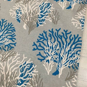Ocean Coral Upholstery Fabric By Yard,  Nautical Fabric, Underwater Fabric, Fabric for bags, home textile fabric, water repellent