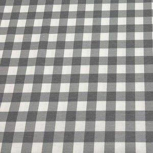 Tessuto di tela di cotone a quadri grigi tagliato su misura, tessuto a quadri per sedia, divano, tenda, cuscino, tessuto tessile per la casa, nero, grigio, cammello