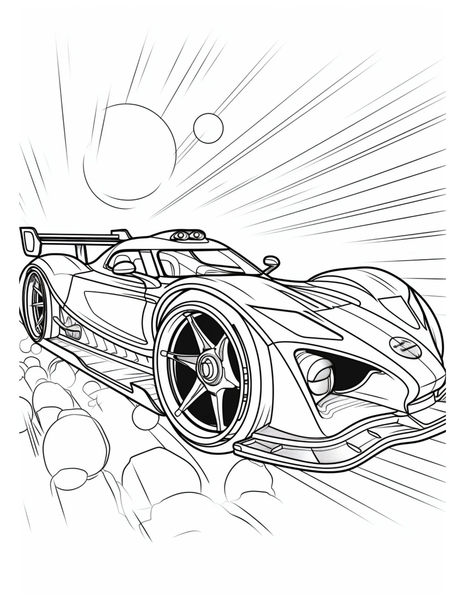 Sports Cars Coloring Pages for Kids, Digital Coloring Pages, Great Gift