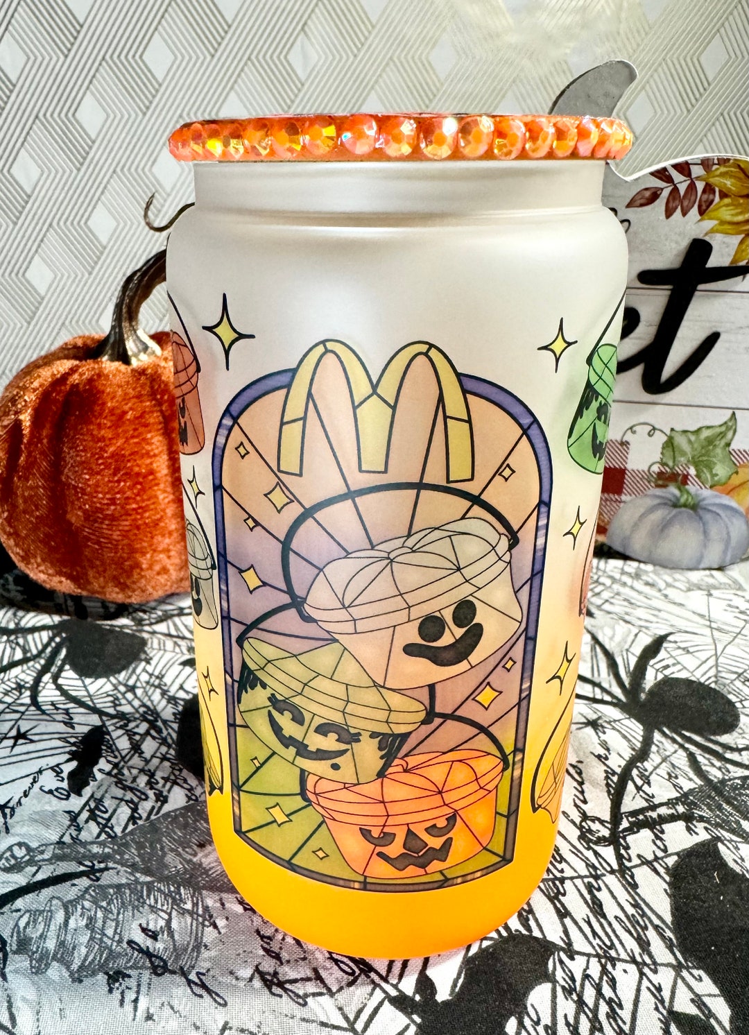 Mcdonalds Halloween Buckets Limited Edition Stained Glass Etsy UK