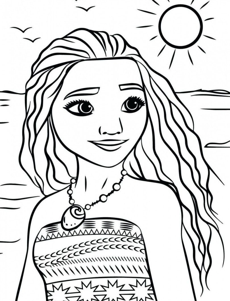 Moana Printable Coloring Pages - Etsy