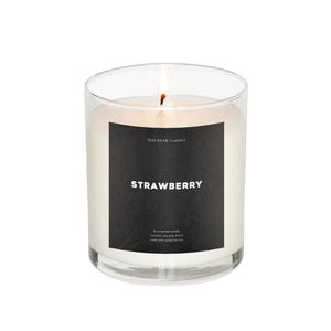 Strawberry 8oz Medium Candle | Fresh Sweet Strawberries Scented Candle