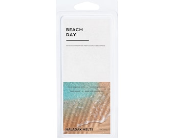 Beach Day Wax Melts Fresh Air Beach Sun Sand Scented Ocean Breeze Scent Summer Scented Candle Wax for Warmer Coconut Fresh Air Smell