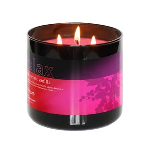 Relax - Black Currant Vanilla  | 3-Wick Candle | Wax Melts | Mini Candle | Room/Body Spray