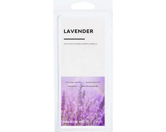 Lavender Wax Melts | Fresh Fields of Lavender Scent | Clean & Aromatic Scent | English Lavender Wax Melts