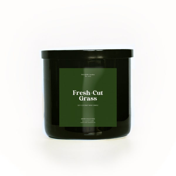 Fresh-Cut Grass 15oz 3-wick Soy Candle