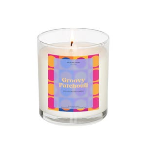 Groovy Patchouli Single Wick Candle | 8oz Coconut Soy Wax