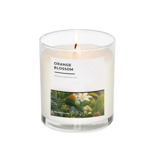 Orange Blossom Candle, Fresh Orange Blossom Bloom Candle, 6oz Single Wick Scented Soy Candle