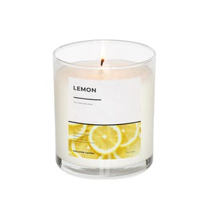 Lemon Candle, Fresh Pure Lemon Candle, 8oz Single Wick Scented Soy Candle