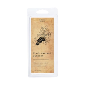 Black Currant Jasmine Wax Melts Succulent Berry Floral Scented Wax For Warmer Fall Autumn Scented