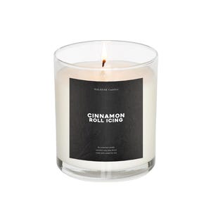 Cinnamon Roll Icing 8oz Medium Candle | Sweet Vanilla Glaze Scented Candle