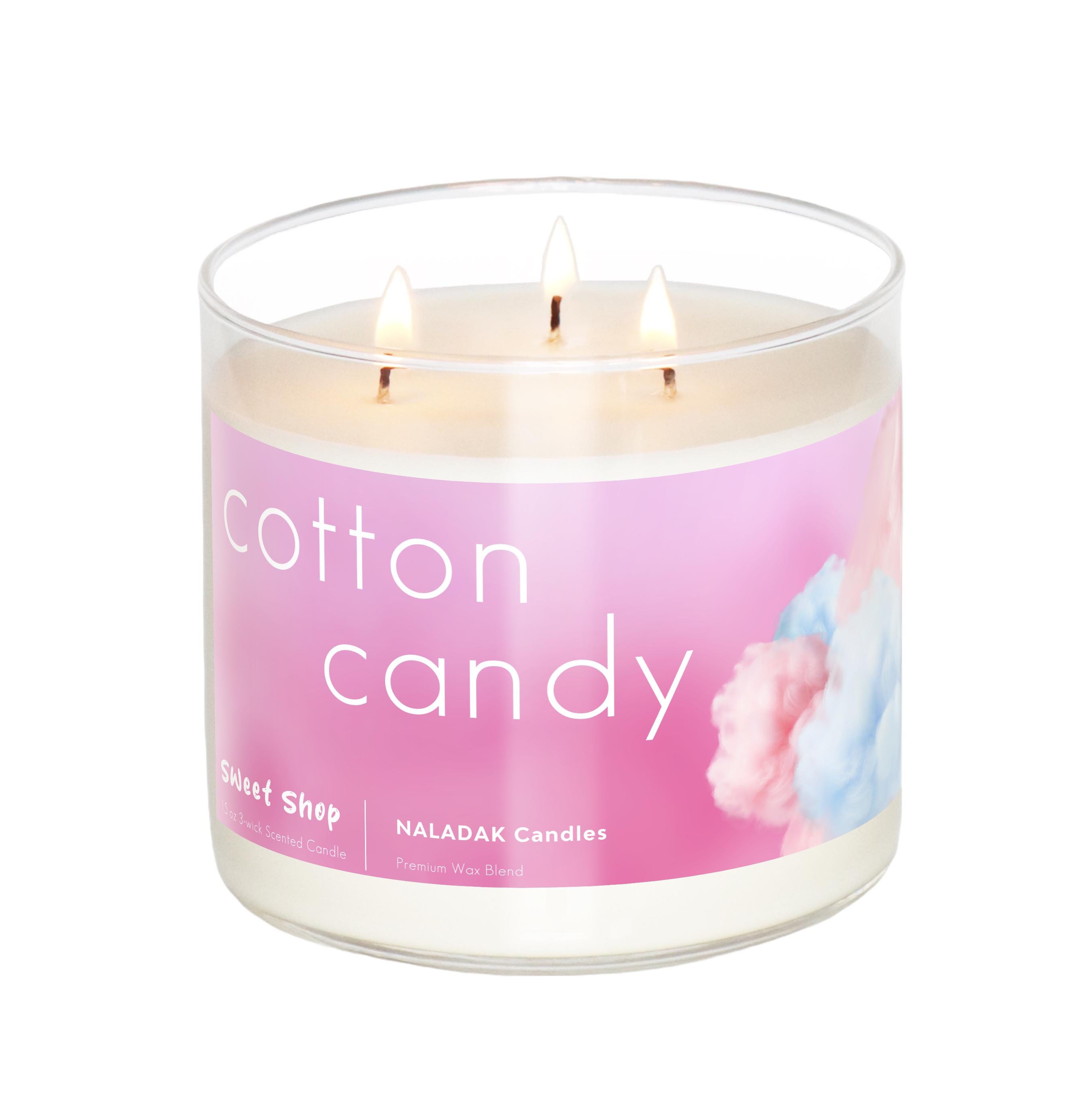 Cotton Candy | 3-Wick Candle | Mini Candle | Premium Wax Blend | Handcrafted Cotton Candy Scented Candle