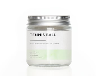 Tennis Ball 2.3oz Little Candle | Tennis Ball Scented Candle | Tennis Gift | Gift for Tennis Player