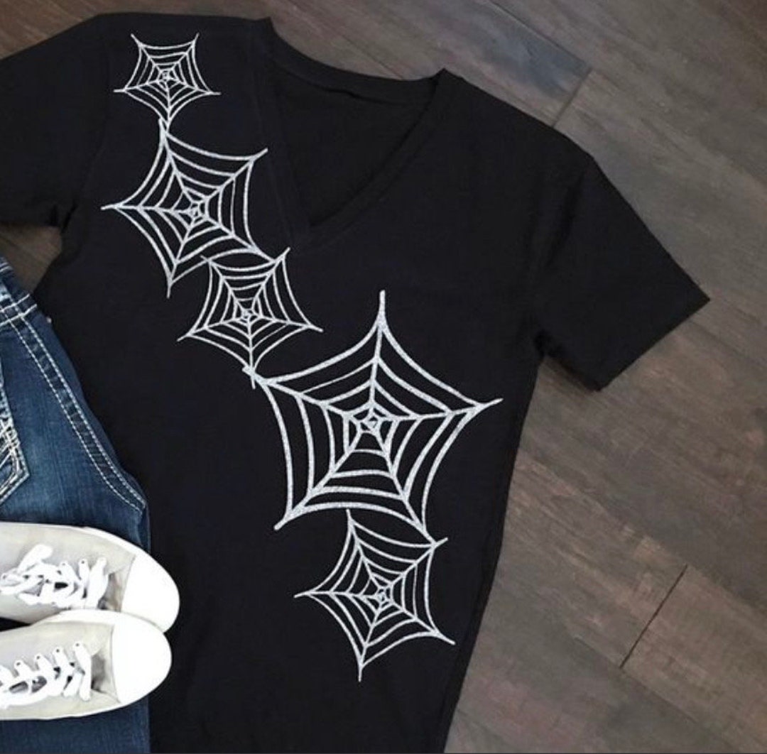 Spider Web T-shirt - Etsy