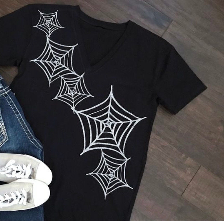Spider Web T-shirt - Etsy