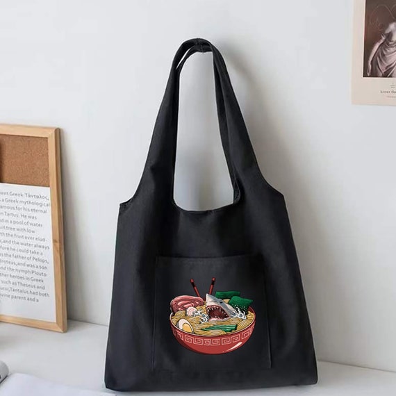Japanese Color Ladies Shopping Bag Shoulder Handbag Storage Etsy