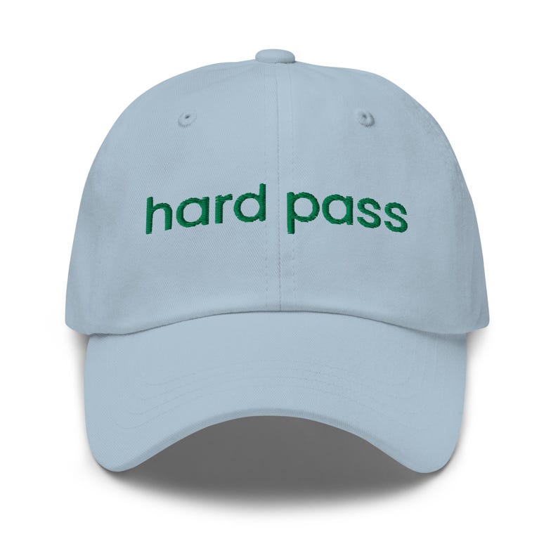 Hard Pass Embroidered Baseball Hat