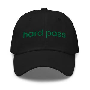 Hard Pass Embroidered Baseball Hat