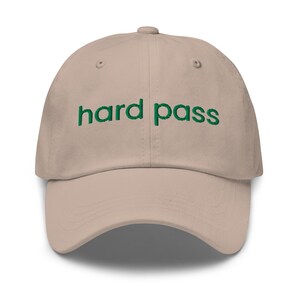 Hard Pass Embroidered Baseball Hat