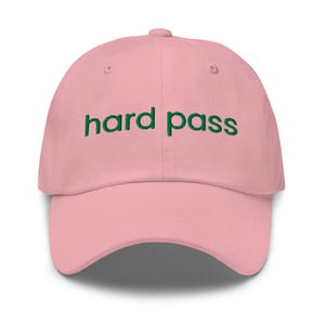 Hard Pass Embroidered Baseball Hat