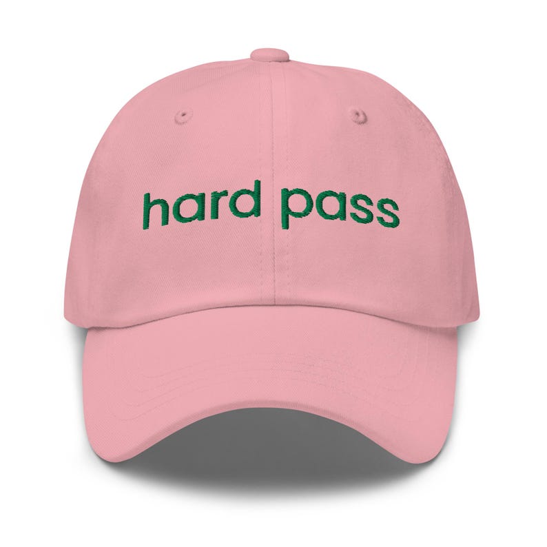 Hard Pass Embroidered Baseball Hat